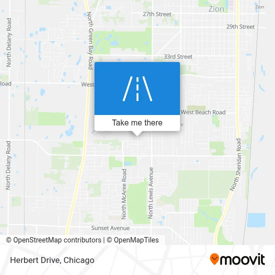 Herbert Drive map