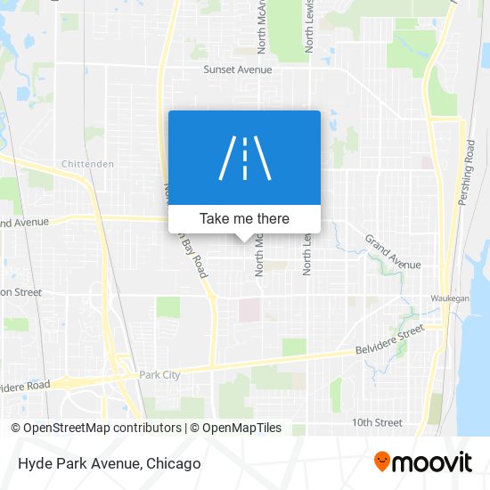 Mapa de Hyde Park Avenue