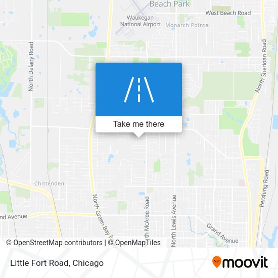 Mapa de Little Fort Road