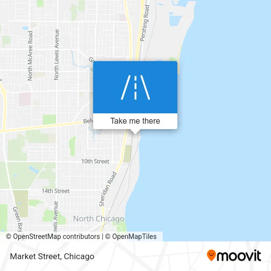 Mapa de Market Street