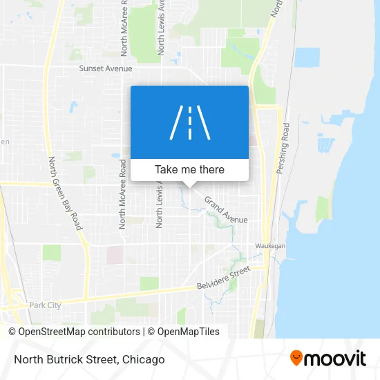 Mapa de North Butrick Street