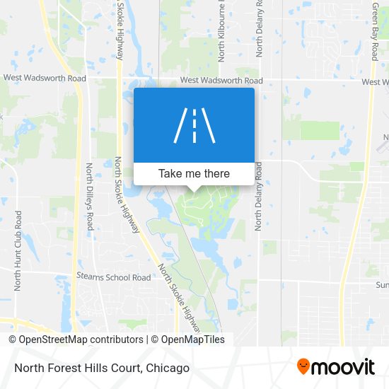 North Forest Hills Court map