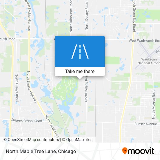 North Maple Tree Lane map