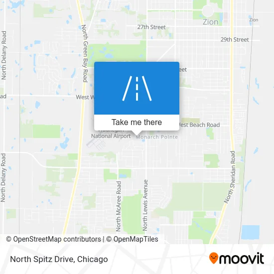 North Spitz Drive map
