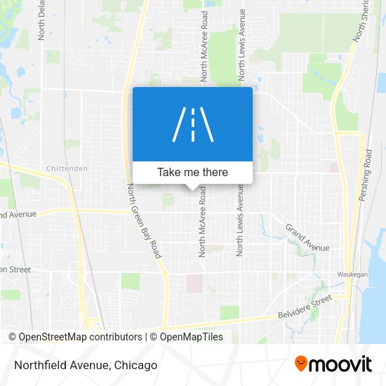 Mapa de Northfield Avenue