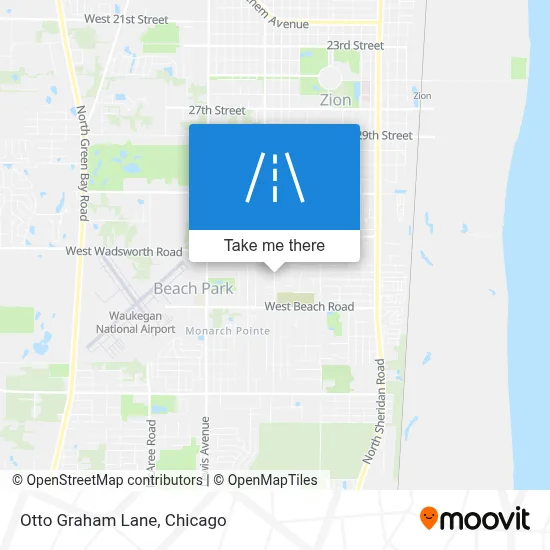 Otto Graham Lane map