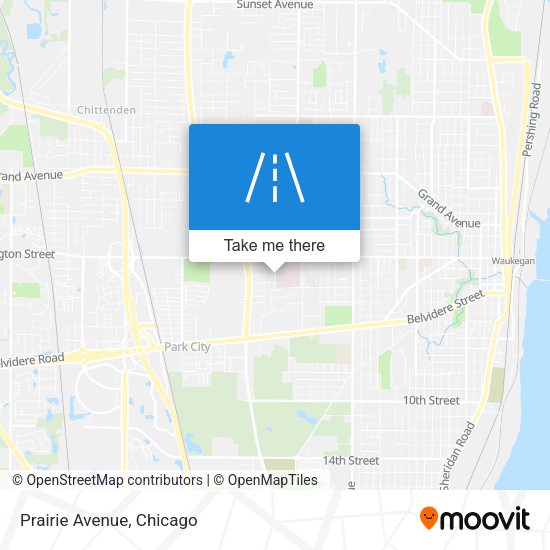 Mapa de Prairie Avenue