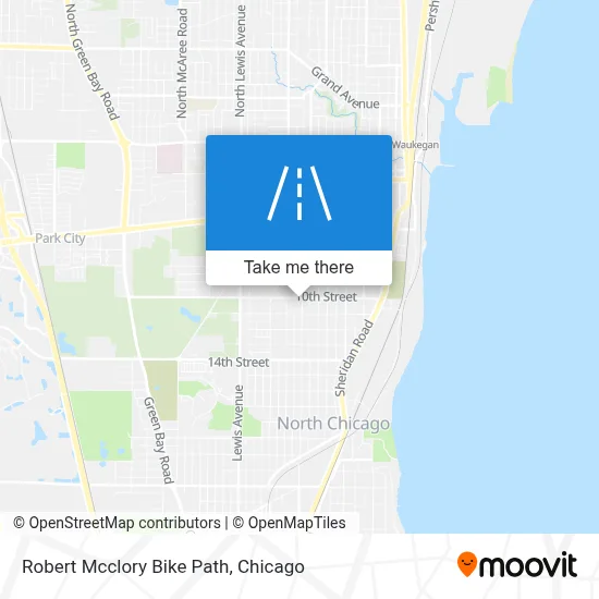 Robert Mcclory Bike Path map