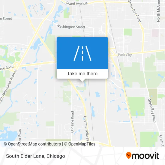 South Elder Lane map