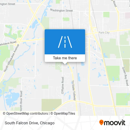 South Falcon Drive map