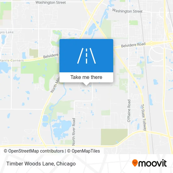 Timber Woods Lane map