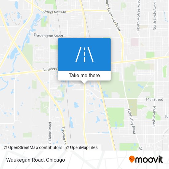 Waukegan Road map