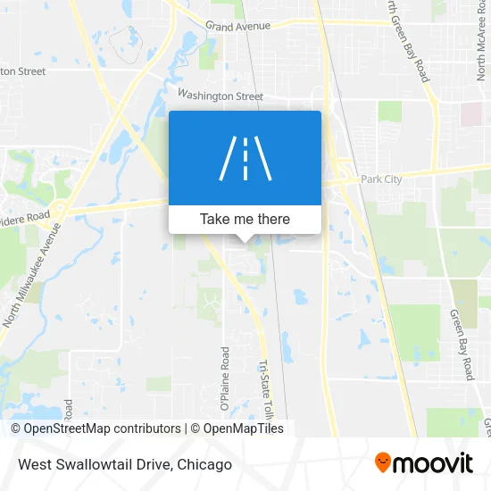 West Swallowtail Drive map