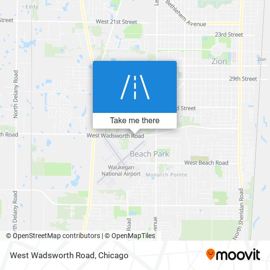 West Wadsworth Road map