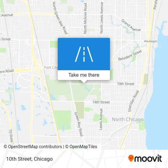 10th Street map
