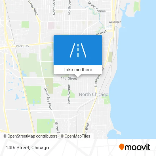 14th Street map