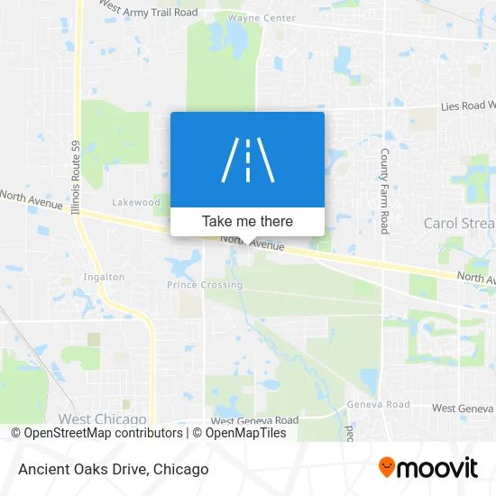 Ancient Oaks Drive map