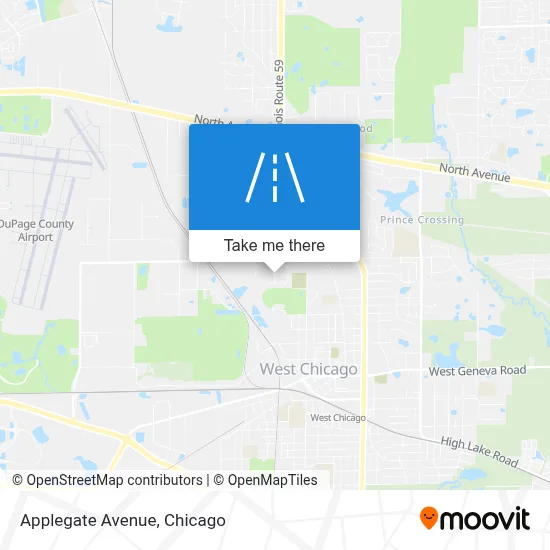 Applegate Avenue map