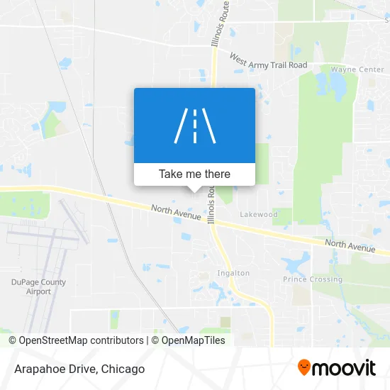 Arapahoe Drive map