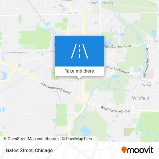 Gates Street map