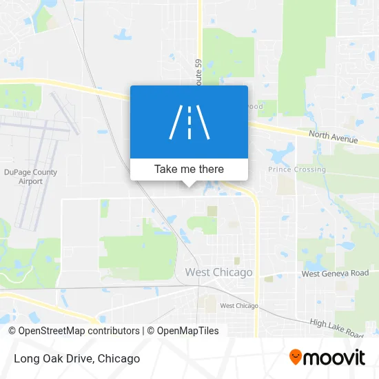 Long Oak Drive map
