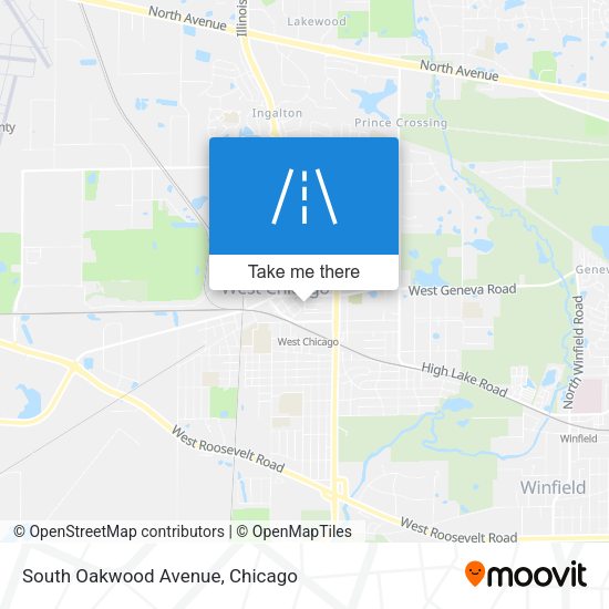 Mapa de South Oakwood Avenue