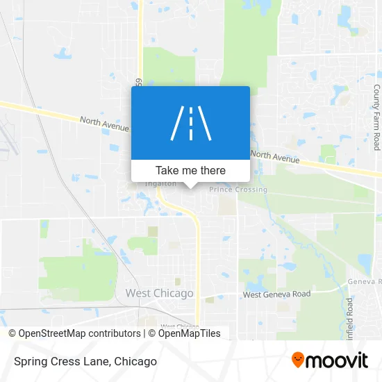 Spring Cress Lane map