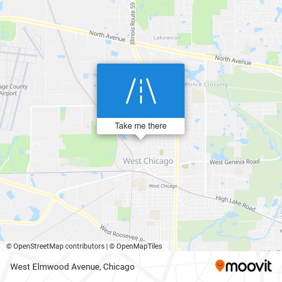 Mapa de West Elmwood Avenue