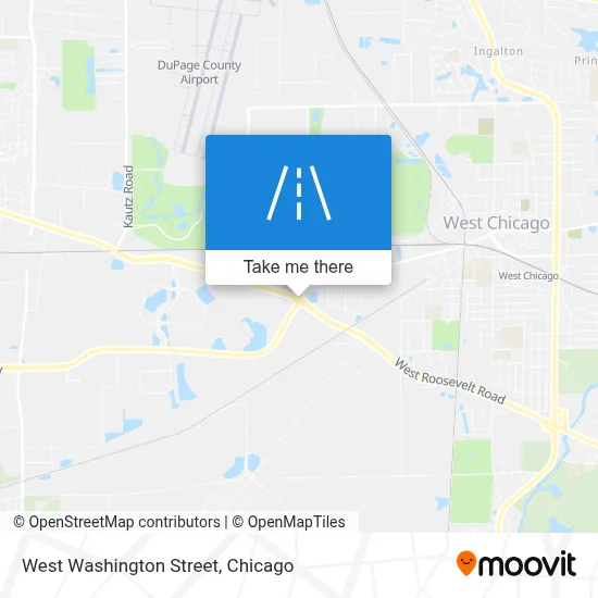 West Washington Street map