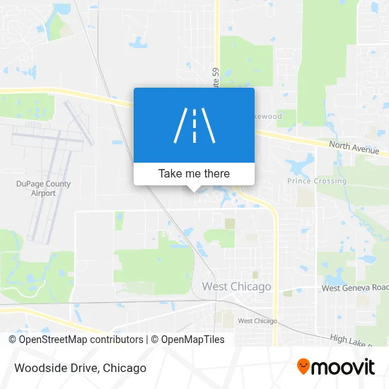 Woodside Drive map