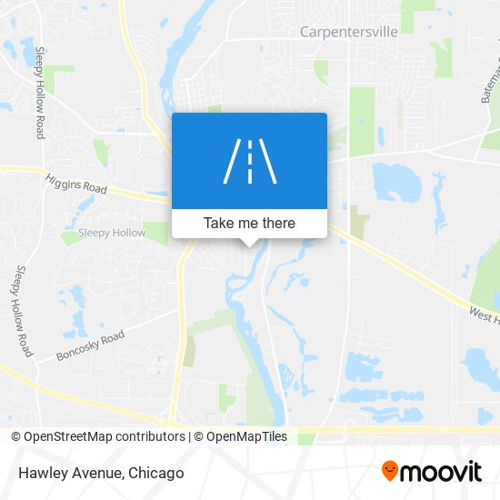 Mapa de Hawley Avenue