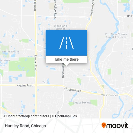 Mapa de Huntley Road
