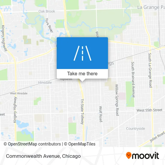 Commonwealth Avenue map