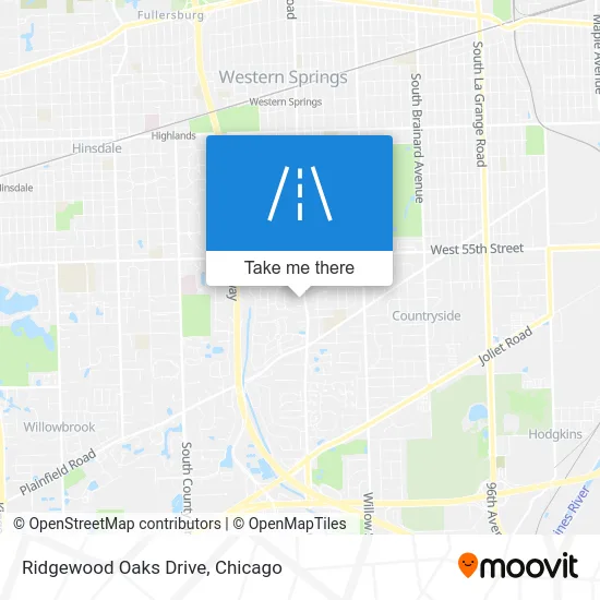 Ridgewood Oaks Drive map