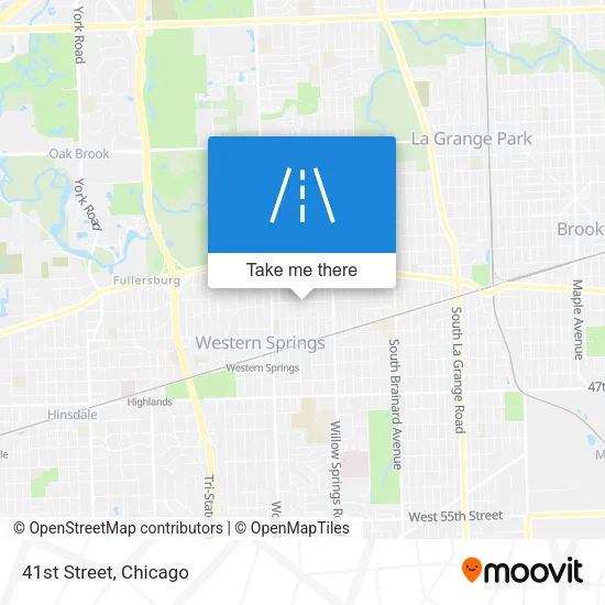 41st Street map