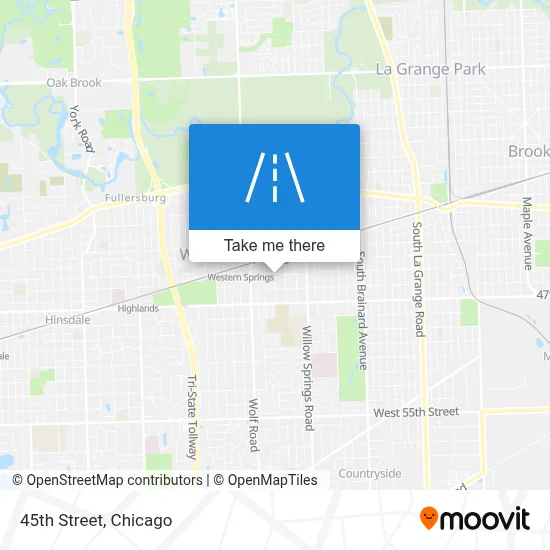 45th Street map