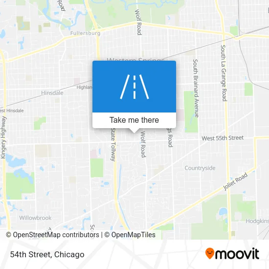 54th Street map