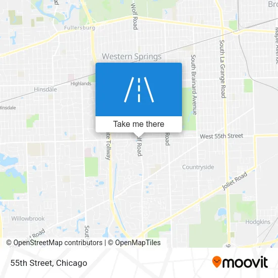 55th Street map