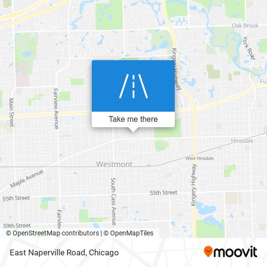 East Naperville Road map