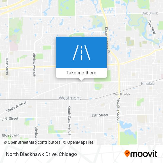 North Blackhawk Drive map