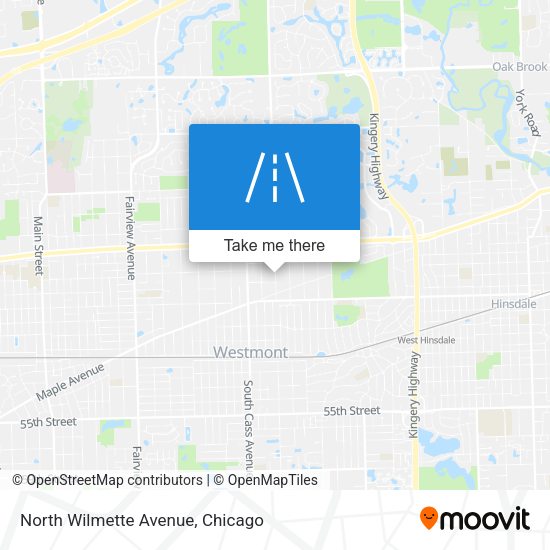 North Wilmette Avenue map