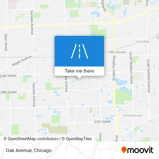 Oak Avenue map