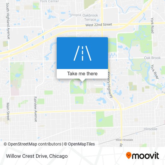 Willow Crest Drive map