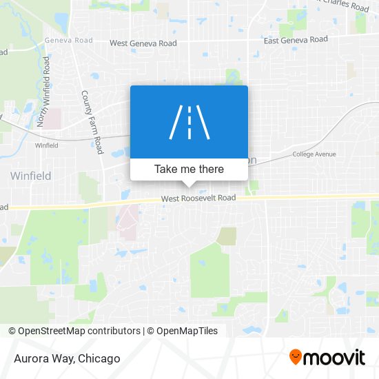 Aurora Way map