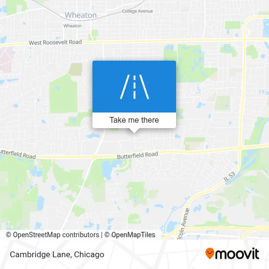 Cambridge Lane map