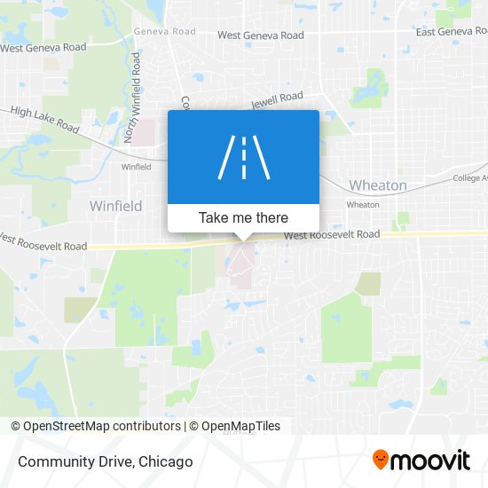 Community Drive map