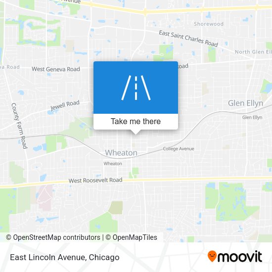 Mapa de East Lincoln Avenue