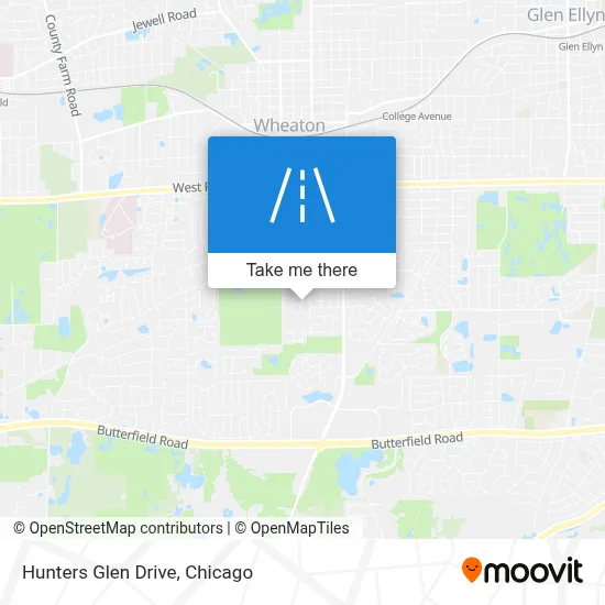 Hunters Glen Drive map