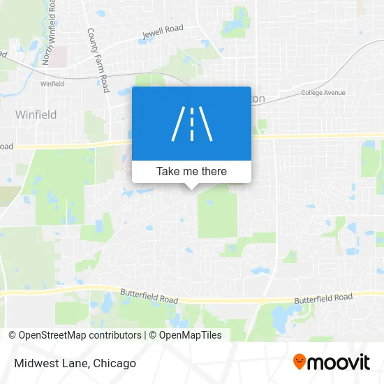 Midwest Lane map