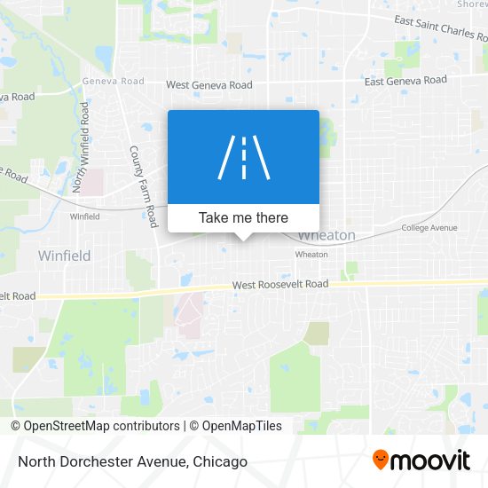 Mapa de North Dorchester Avenue